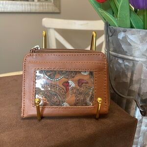 NWOT Brown leather coin purse and cardholder